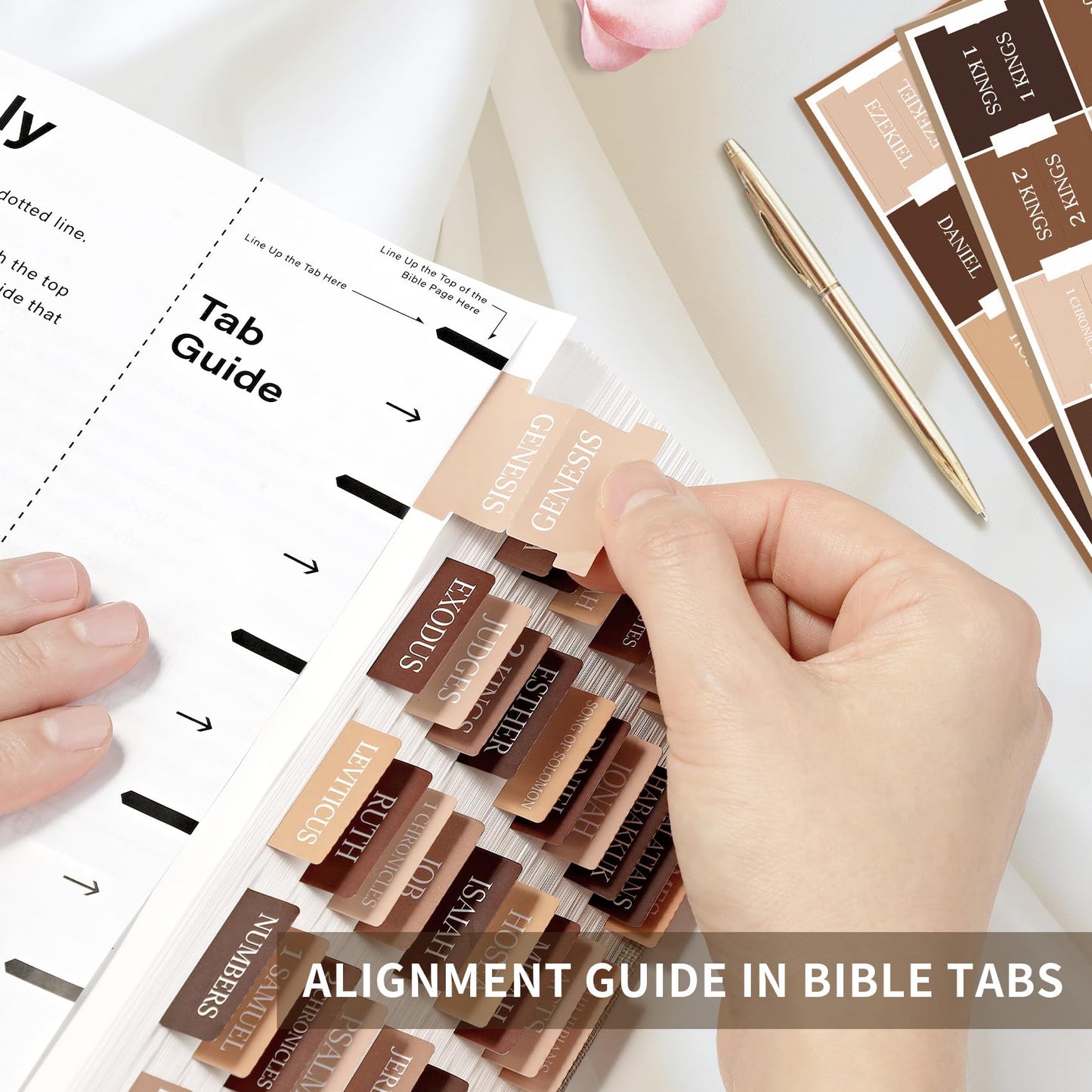 Large Print Laminated Bible Tabs for Easy Navigation