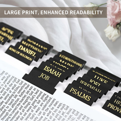 Large Print Laminated Bible Tabs for Easy Navigation