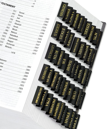 Large Print Laminated Bible Tabs for Easy Navigation