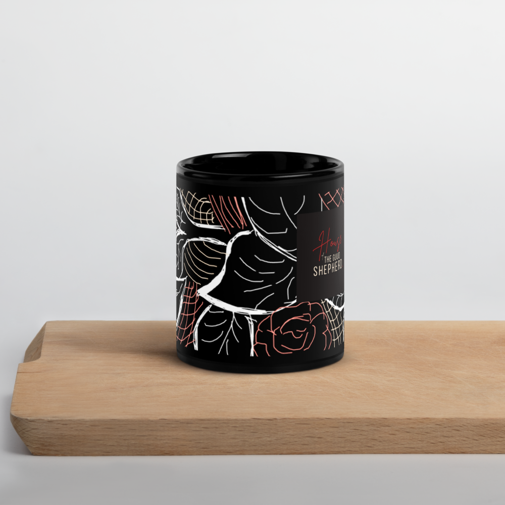 House of the Guud Shepherd Black Glossy Mug