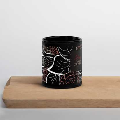 House of the Guud Shepherd Black Glossy Mug