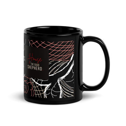 House of the Guud Shepherd Black Glossy Mug